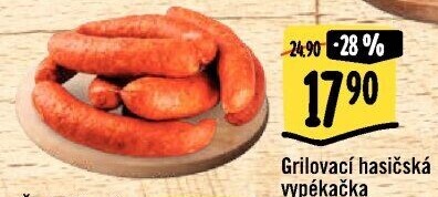 Klobása hasičská vypékačka