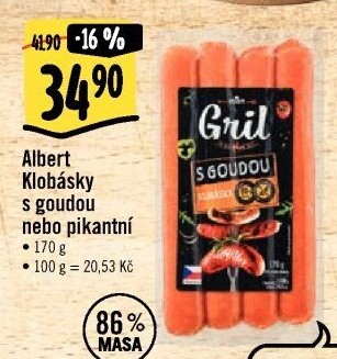 Klobása s goudou Albert Gril