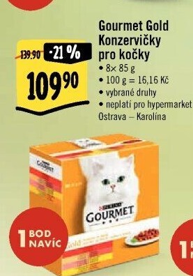 Konzerva pro kočky Gold Gourmet Purina