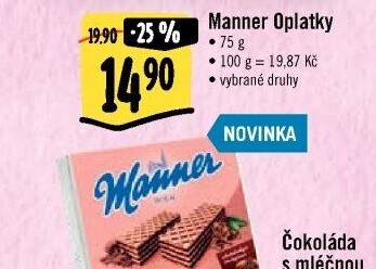 Oplatky Manner