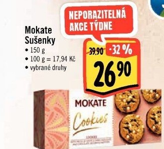 Sušenky Cookies Mokate Caffetteria