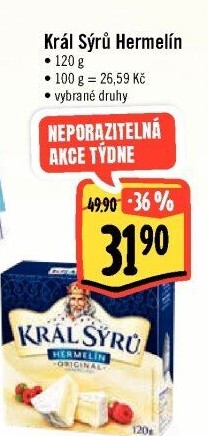 Sýr Hermelín Král sýrů