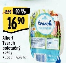 Tvaroh polotučný Albert