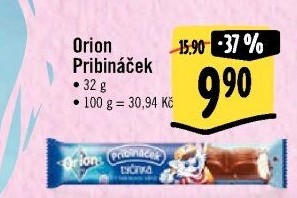 Tyčinka čokoládová Pribináček Orion