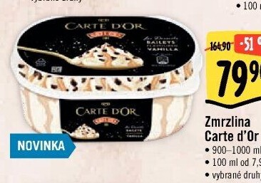 Zmrzlina ve vaničce Carte D'