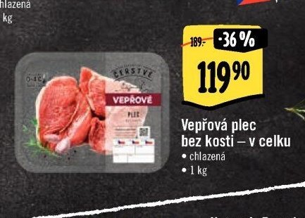 Vepřová plec bez kosti