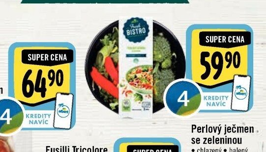Fusilli Tricolore se zeleninou