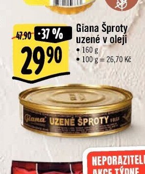 Giana Šproty uzené v oleji