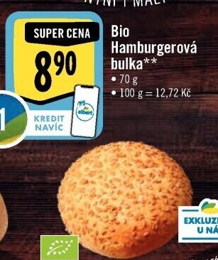Bulka na hamburger bio