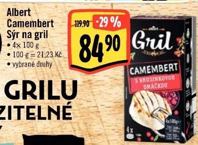 Camembert na gril Albert Gril