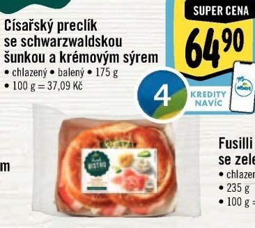 Císařský preclík Albert Fresh Bistro