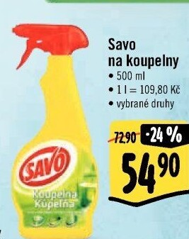 Čistič koupelen ve spreji Savo