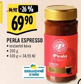 Instantní káva Espresso AH Perla