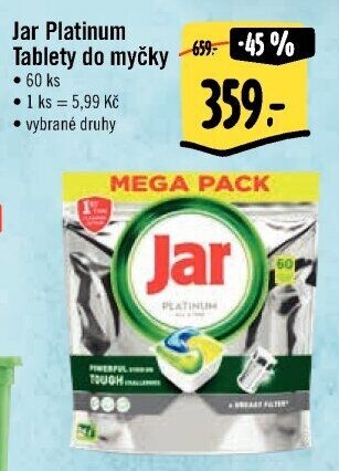 Kapsle do myčky Platinum Jar