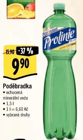 Ochucená voda Poděbradka