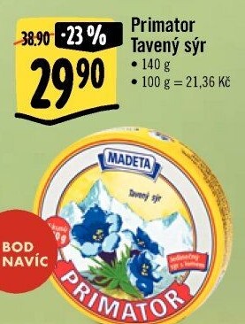 Sýr tavený Primátor Madeta