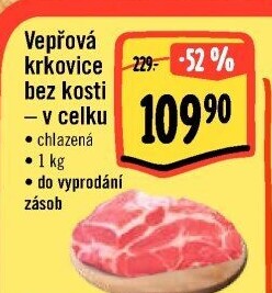 Vepřová krkovice bez kosti