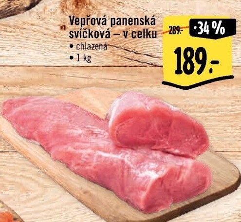 Vepřová panenská svíčková