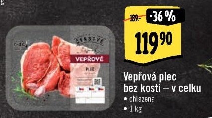 Vepřová plec bez kosti Albert