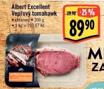 Vepřový steak tomahawk Albert Excellent
