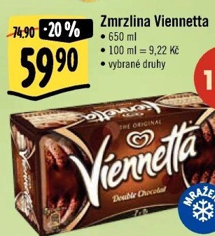 Zmrzlinová roláda Viennetta Algida