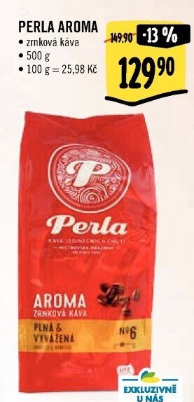 Zrnková káva Aroma AH Perla