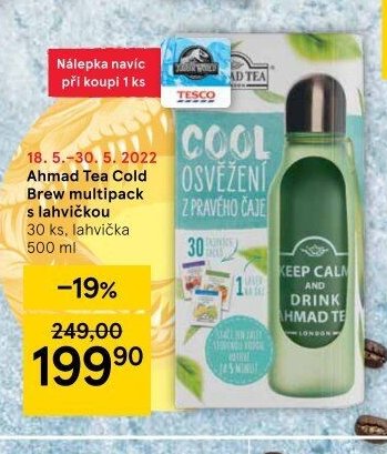 Ahmad Tea Cold Brew multipack s lahvičkou