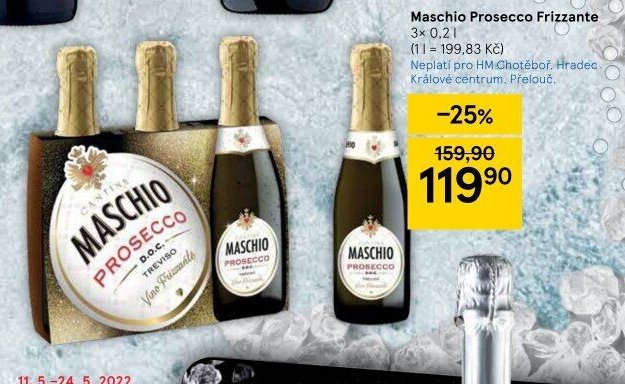 Maschio Prosecco Frizzante 3x 0,2 l