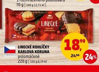 Linecké rohlíčky Karlova Koruna