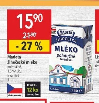 Madeta Jihočeské mléko