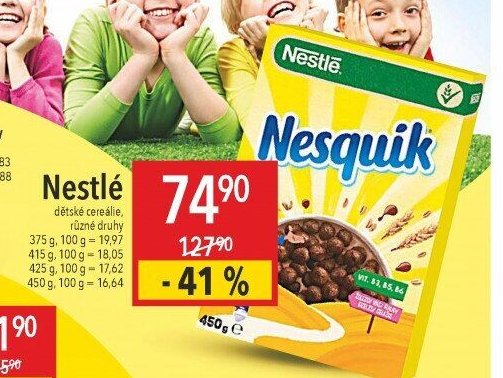 Nestlé dětské cereálie