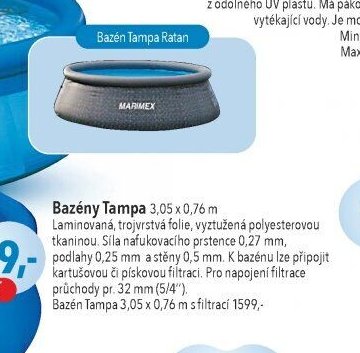 Bazény Tampa 3,05 x 0,76 m