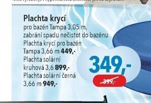 Plachta krycí pro bazén Tampa 3,05 m