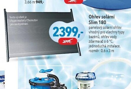 Ohřev solární Slim 180