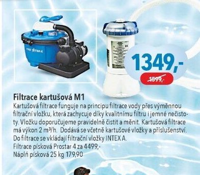 Filtrace kartušová M1