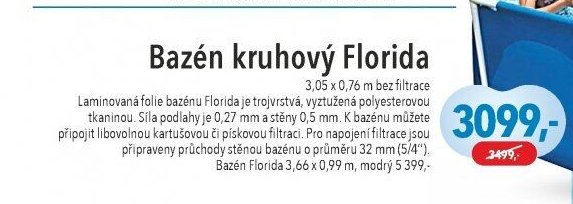 Bazén kruhový Florida