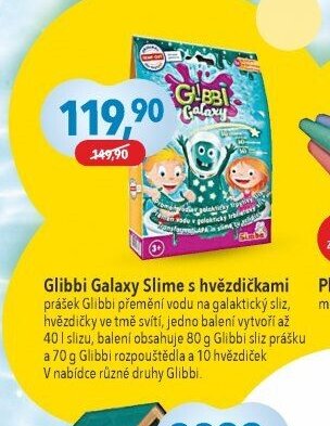 Glibbi Galaxy Slime s hvězdičkami