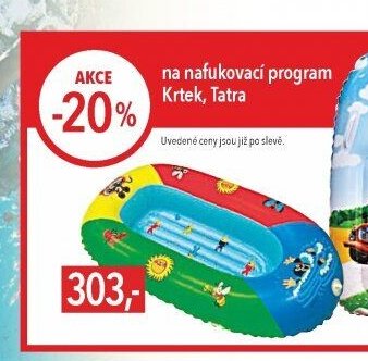 Nafukovací bazén Krtek, Tatra