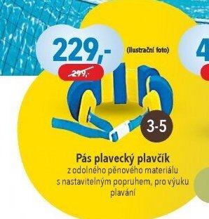 Pás plavecký plavčík