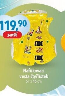 Nafukovací vesta čtyřlístek