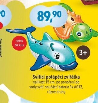 Svítící potápěcí zvířátka