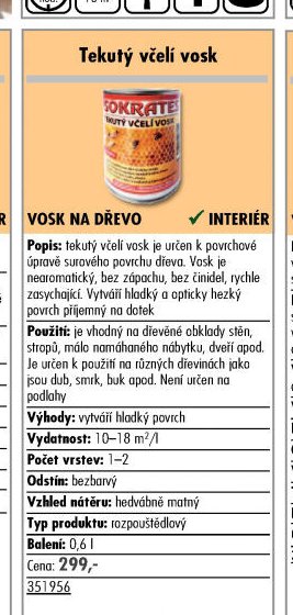 Sokrates tekutý včelí vosk - UNI HOBBY akcniletaky.com