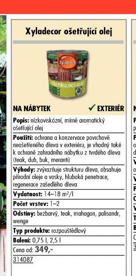 Xyladecor ošetřující olej - UNI HOBBY akcniletaky.com