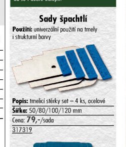 Sady špachtlí - UNI HOBBY akcniletaky.com