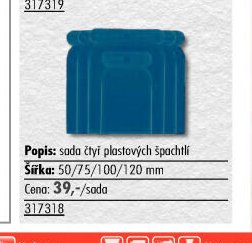 Sada čtyř plastových špachtlí - UNI HOBBY akcniletaky.com