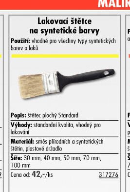 Lakovací štětce na syntetické barvy - UNI HOBBY akcniletaky.com