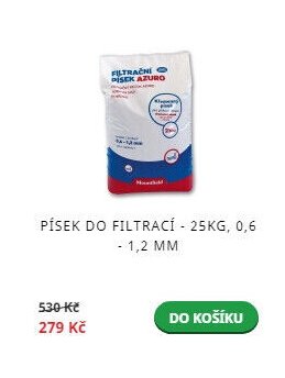Písek do filtrací - 25kg, 0,6 - 1,2 mm - Mountfield akcniletaky.com