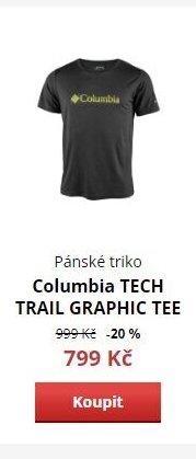Pánské triko Columbia TECH TRAIL GRAPHIC TEE