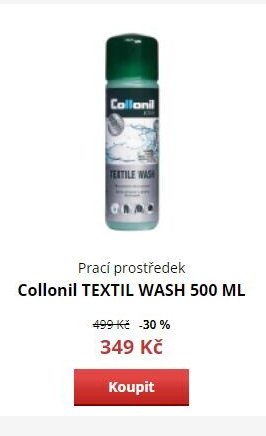 Prací prostředek Collonil TEXTIL WASH 500 ML