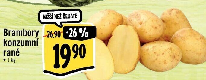 Brambory konzumní rané